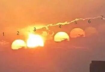 What? 7 Suns Appear in the Chengdu Sky?