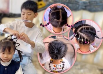 ​11-Year-Old Chinese Boy Goes Viral for Stunning Hairstyles for Toddler Sister